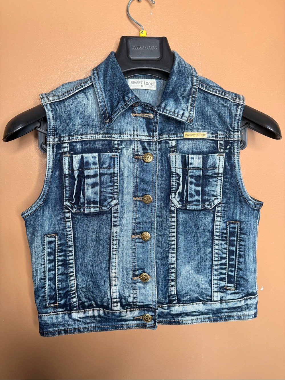 Girls' Blue Denim Vest